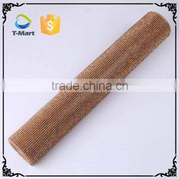 Hot Fix Crystal Bling Bling Fiberglass Jute Rhinestone Mesh Roll Quality Choice photo-6