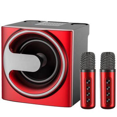 Home Party KTV Sing Speakers Outdoor Sound Card Subwoofer Wireless Microphone Karaoke Speaker