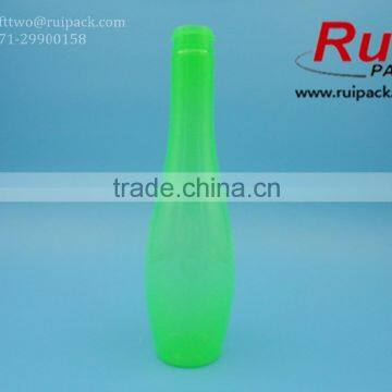 Hot! Long Thin Plastic PET Bottle With Aluminum Cap for Beverage/drink, Clear PET Juice Bottle photo-3
