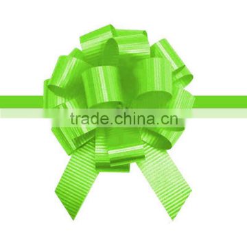 Wrapping pull bow/RIBBON PULL BOW made of poly plain ribbon for wedding decoration