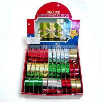 Polystar Ribbon/christmas Decoration Ribbon Bow/Glitter Ribbon Spool/gift Wrapping Ribbon Roll for Party Time photo-2