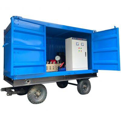 700bar/10000psi Electric High Pressure Water Blasting Hydro Jet Machine High-Pressure Cleaner for Steel Factory Pipe Cleaning