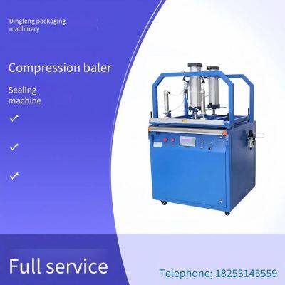 dingfeng compression packaging sealing machine model ys-600, vacuum packaging and sealing equipment for cotton-padded clothes, quilts and latex pillows