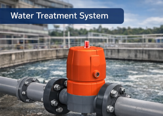 PVC-U Diaphragm Valve Fail Safe Close Backing Flange ANSI for Water Treatment photo-2