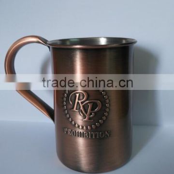 anti-copper plating moscow mule stainless steel mug