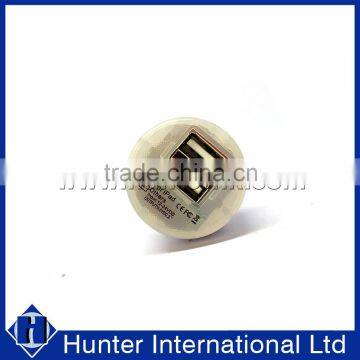 Tailor-Made White Dual USB Bullet Car Charger photo-3