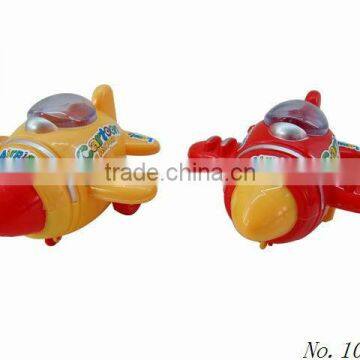 Fashion plastic pull string plane toy/candy toy