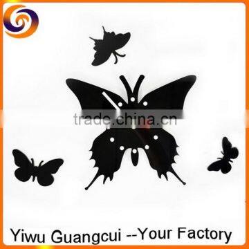 DIY butterfly 3d wall sticker clock