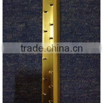 High Quality aluminum carpet gripper, Aluminum Carpet Edge Strip Carpet Tack Strip carpet to carpet transition strips