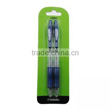 2pack plastic telescopic ballpoit pen