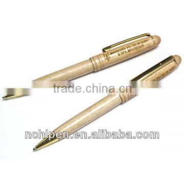 promotional cheap wooden caving pen