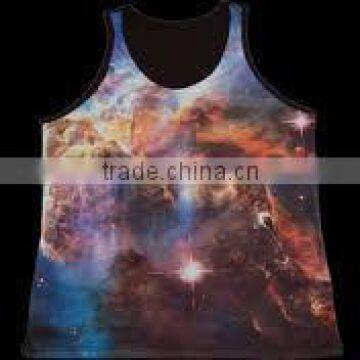 100% cotton sublimation singlet