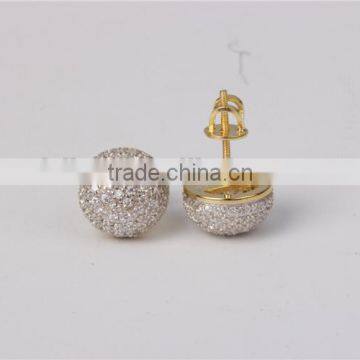 2016 Semicircular 925 Silver Luxury Jewelry Earring for Ladies Wholesale