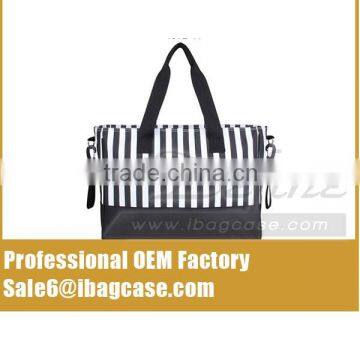 2016 Hot Fashion Stripes 3pcs Diaper Bag photo-3