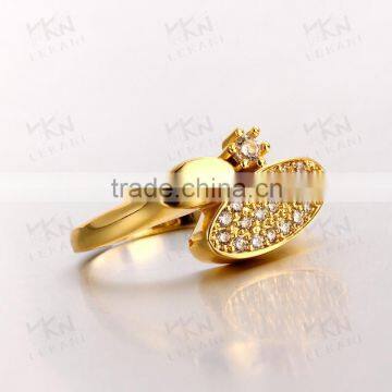 Fashion Jewelry Accessories 18k Gold Engagement Wedding Ring photo-6