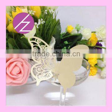 Latest Desing Butterfly Laser Cut Wedding Party Decoration Place Cards JK-70