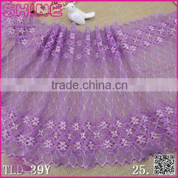 Nylon Spandex Wide Purple 10.03" Super Strech Soft Warp Knitted ladies new model dress & ladies fashion lace dresses                        
                                                Quality Choice