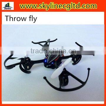 Hand thrown fly quadcopter drone aircraft for sale with colorful led light