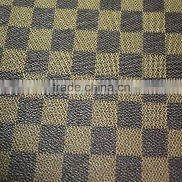 bag leather Classic embossing pattern printed pvc synthetic leather for bags Guangzhou leather manufacturer