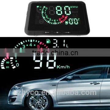 LED Car HUD Head Up Display With OBD2 Interface Plug & Play car Speeding Warn System lcd W01