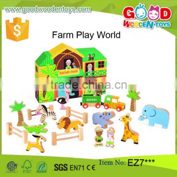 23 pieces baby's animal set wooden farm paly world chinese imports wholesale                        
                                                Quality Choice