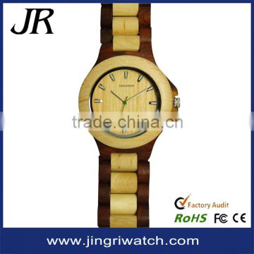 2016 New Arrival Bamboo Wooden Watch, Custom Logo Japan Movt Quartz Wood Watch