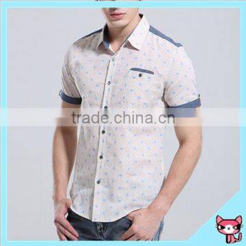 OEM summer white slim man shirt