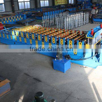 Step Tile and Trapezoidal Profile Double Layer Making Machine photo-4