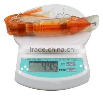 10 Pcs Hard Squid Fishing Lures Soft Tail Squid With Hook Top Water Lures Trolling Bait 9 Inch 45 g Colors Mixed photo-5