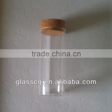 Big decoration glass tube glass cup cylinder with cork                        
                                                Quality Choice