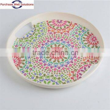 Customized eco-friendly bamboo fiber tray