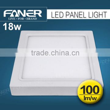 Shenzhen Factory price surface mounted square 18w led panel light