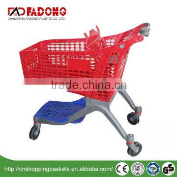 All Plastic Shopping Trolley Cart for Retail Store