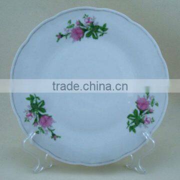 19cm cheap Restaurant Round ceramic plate/Ceramic Microwave Dish Plate,Dishes And Plates