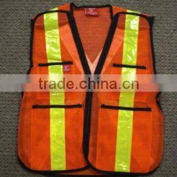 The real shoot fashion style safety vest with black edge