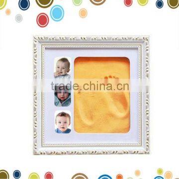 Promotional bulk gift items for baby clay footprint frame kit