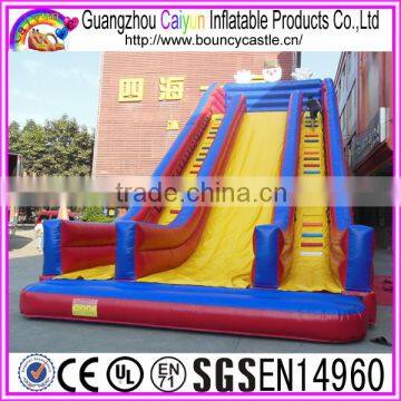 Giant Outdoor Sports Inflatable Dry Slide For Sales In Summer