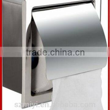 2014 new design bathroom accessories set Stainless steeltoilet paper holder chrome finished paper holder