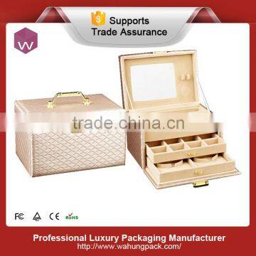 Wholesale leather jewelry boxes with drawer