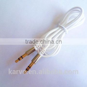 new style colorful dc3.5 metal crystal cable