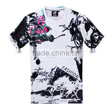 100% Polyester Half Sleeves Sublimated Men Fashion T-Shirt