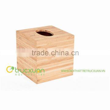 Durable bamboo napkin box made in Vietnam