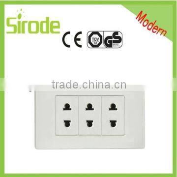 Fashion style 3G 2Pin usb wall socket and switch