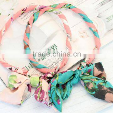 large hair bow printed bulk fabric floral different types hair band headband