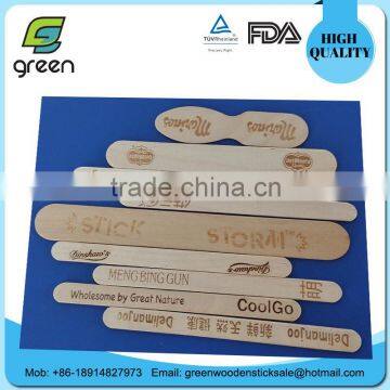 2015wholesale Birch Round Edge Wood Ice Cream Sticks Printed Logo photo-4