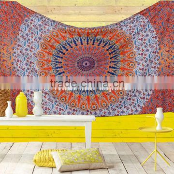 Twin Ombre Mandala Tapestry Wall Hanging Wholesale Printed Indian Tapestries Hippie Dorm Dcor Bohemian Cotton Bedspread