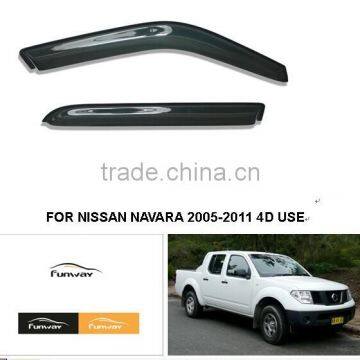 CAR DOOR VISOR RAIN DEFLECTOR FOR NISSAN NAVARA 2005-2011 4D USE