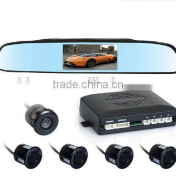 Factory Rear view parking system with camera and 4.3 inch mirror LCD monitor, parktronic with camera, Auto parts accessories