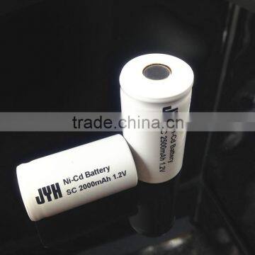 Rechargeable NiCD battery 1.2V with CE UL
