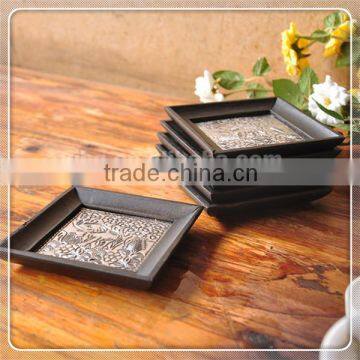 Handmade Natural Wood Cup Mat Customized Design